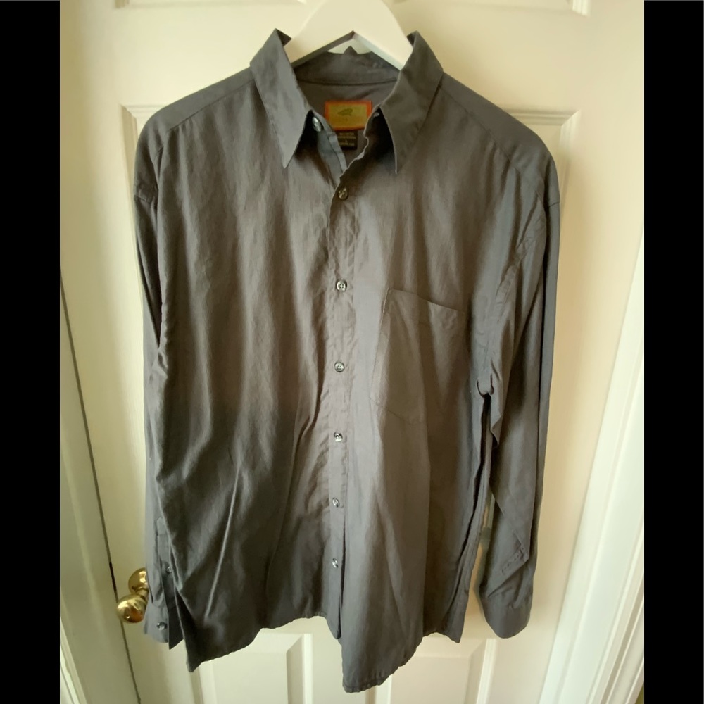 Men’s Large Horny Toad charcoal long sleeve button
